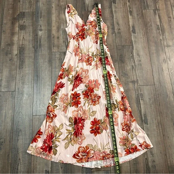 Paper Heart Sleeveless Floral Linen Blend Dress Medium M - Picture 6 of 6